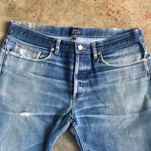 APC straight leg jeans